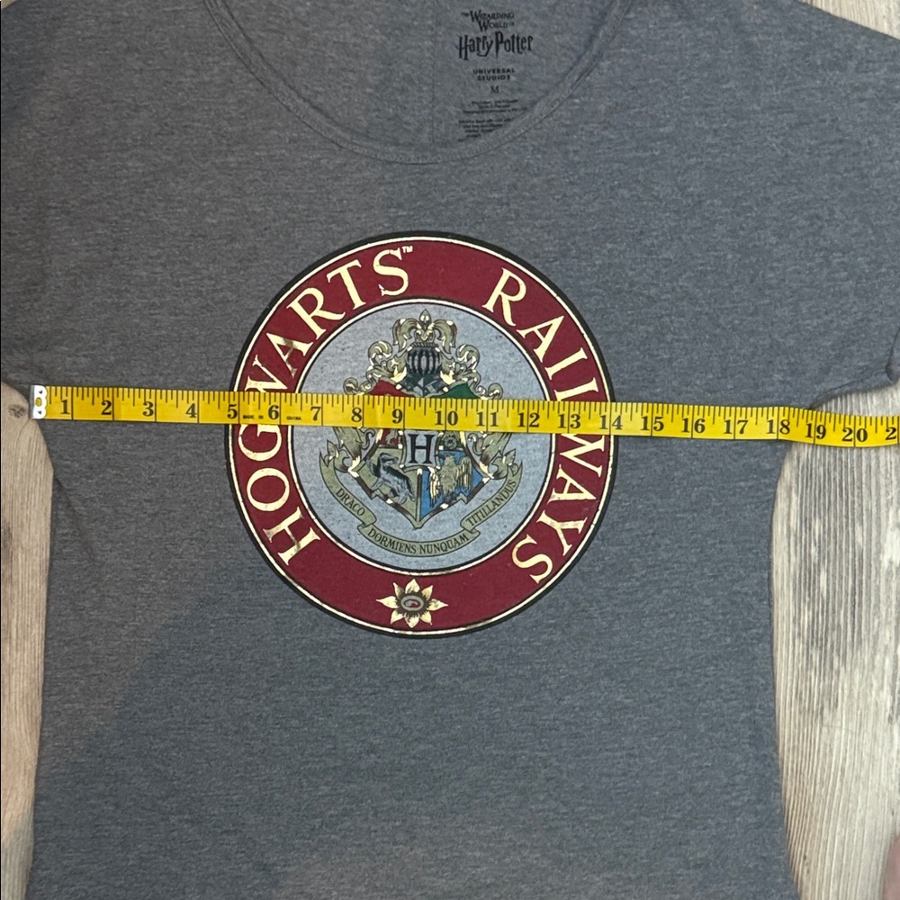 Harry Potter Hogwarts Railways Gray T-Shirt Universal Studios - Picture 4 of 6